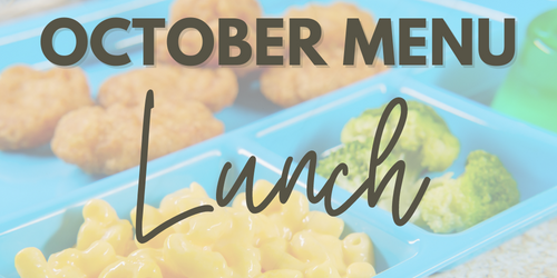 October Lunch Menu