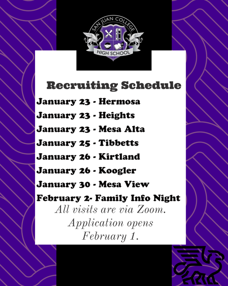 Recruiting Schedule