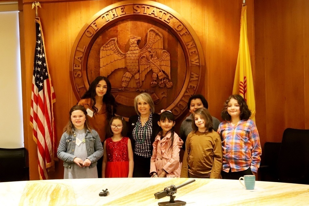New Mexico Students with Governor Michelle Lujan Grisham