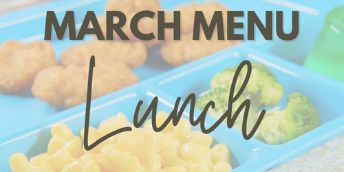 March lunch menu