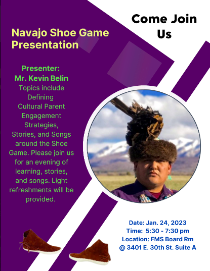 Navajo Shoe Game Presentation Flyer