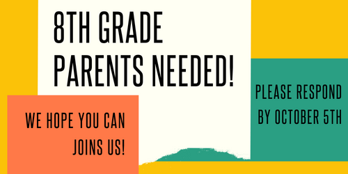 8th gr parents needed