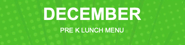 December Lunch Menus