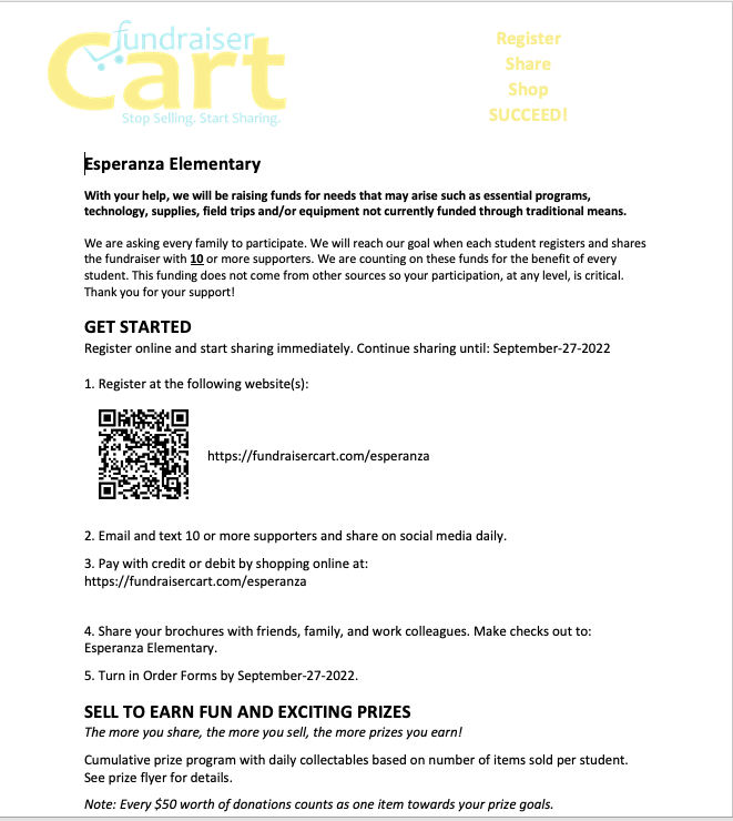 Fundraiser Cover Letter