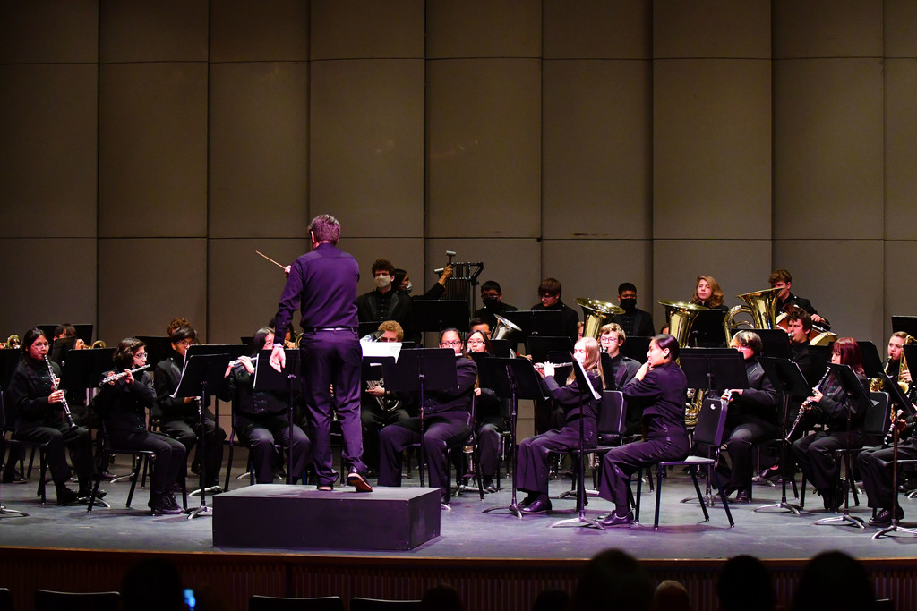 Farmington High School Symphonic Band playing “Liberty Bell March” by John Philip Sousa.