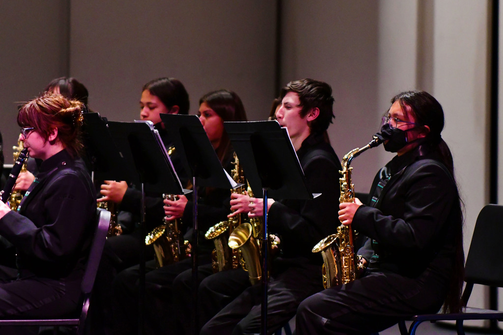 Farmington High School Symphonic Band playing “Liberty Bell March” by John Philip Sousa.