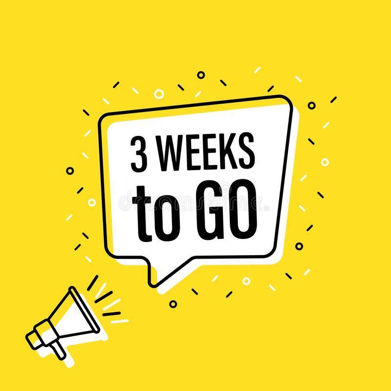 3 weeks left