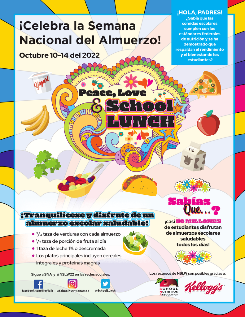 National School Lunch Week in Spanish