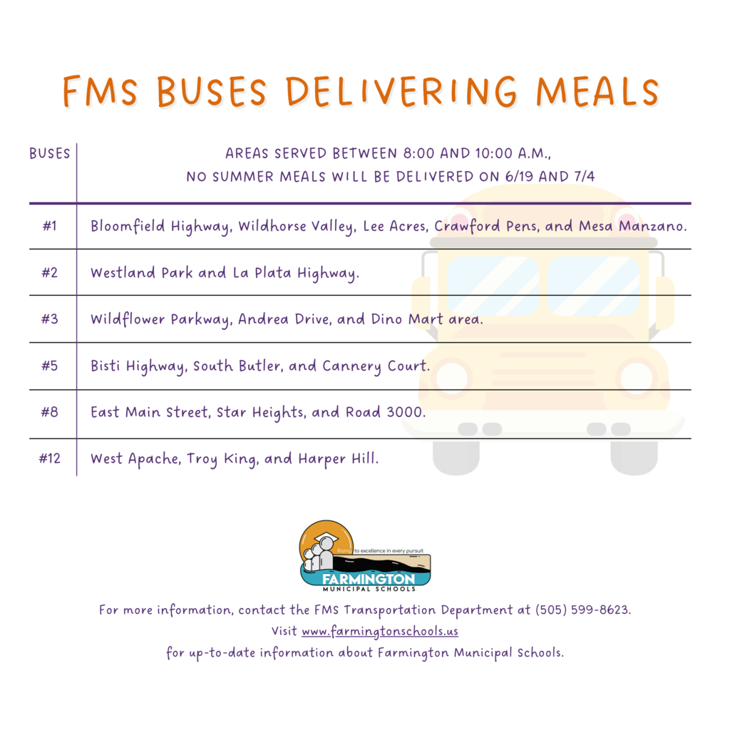Buses Delivering Meals!