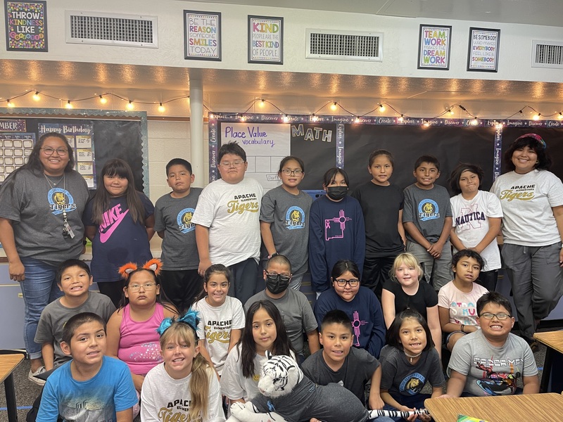 Attendance and Spirit Day Winners! Apache Elementary School