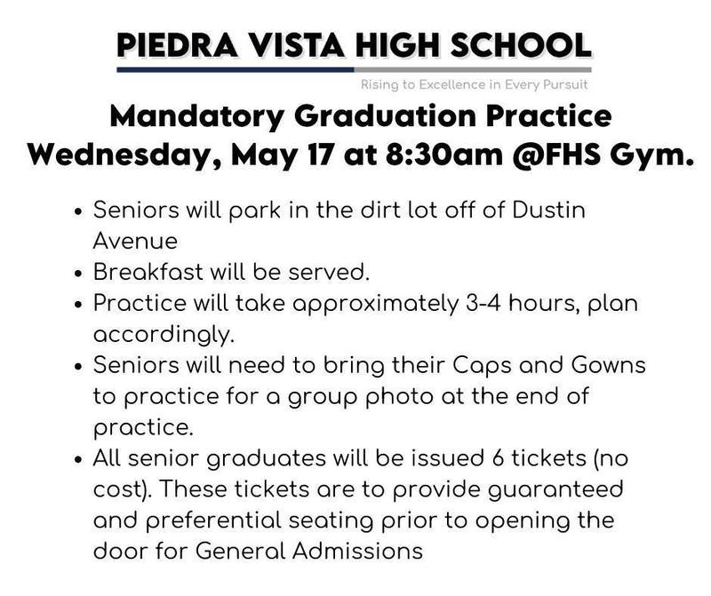 Graduation Practice Piedra Vista High School